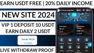 New USDT Site 2024  Best Usdt Investment Website  New Usdt Mining Site  New Usdt Earning Website [upl. by Ennovi]