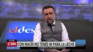 C5N  El Destape Programa 01092016 Con Macri no tenés ni para la leche [upl. by Nnov364]