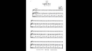 Lightly Row Piano Accompaniment [upl. by Navak]