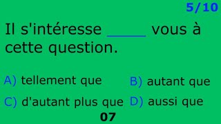 B1B2  10 FRENCH Grammar Questions  Medley N°11 of Grammar Exercises  FRENCH QUIZ [upl. by Baerl189]