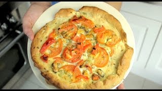 Recept voor een MosselPizza Maak het pizzadeeg zelf variant ZONDER gist  BudgetFoodNL [upl. by Oribel274]