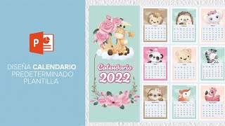 Diseño CALENDARIO PLANTILLA 2023 para NEGOCIO o uso escolar en PowerPoint [upl. by Lyrak275]