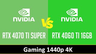 RTX 4070 TI SUPER vs RTX 4060 TI 16GB [upl. by Manaker]