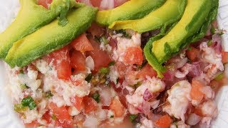 Ceviche de camarón  Shrimp ceviche recipe [upl. by Aletse]