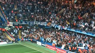 Supporters Marseillais  Stamford Bridge  Chelsea vs Marseille OM UEFA Champions League [upl. by Tobe]