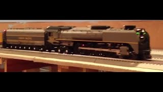 Lionel Legacy FEF3 844 Greyhound Pulling UP Passenger Cars at CLRC [upl. by Airahcaz]