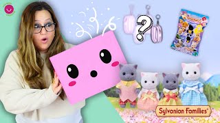 📦¡Caja SORPRESA 👀 Sylvanian Families Bag y Familia GATITOS PERSA 🐈‍⬛ [upl. by Gorlin]