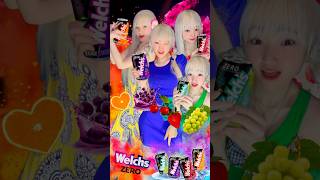 STELLAKIM WELCHS ZERO CALORIE SPARKLING SODA ORANGE SHINE MUSCAT GRAPE CHERRY STRAWBERRY shorts [upl. by Morven]