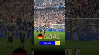 Goal Havertz 45 min Germany vs Scotland 51 Highlights EURO 2024 [upl. by Anyzratak669]