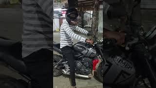 Triumph trident 660 cc Super bike stock exaust sound 💥💥🤯 maharashtra wardha [upl. by Cleodell]