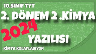 10Sınıf 2Dönem 2Kimya yazılı soruları [upl. by Amery]