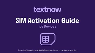 TextNow SIM Card Activation Guide – iPhone [upl. by Philipines713]