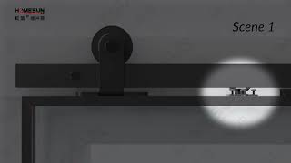 Soft Close Barn Door Hardware Installation video [upl. by Brigg]