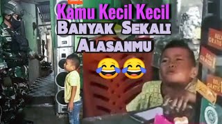 Viral Video Lucu Anak Kecil di Kerjain Pak Tentara Gara Gara Malas Sekolah [upl. by Iolande]