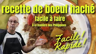 Recette de boeuf haché facile à faire [upl. by Gaultiero864]