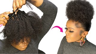 DIY Natural Crochet Hairstyle In 30 minutes😍 [upl. by Sanborne]