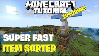 Super Fast Item Sorter For Minecraft Bedrock Edition [upl. by Eatnuahs]