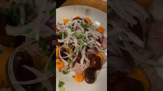 Beef Salad with Pumpkin Seed Oil  Traditional but not beefsalad recipe food [upl. by Ferdinand]