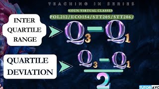 HOW TO SOLVE INTER QUARTILE AND QUARTILE DEVIATION IN STATISTICS [upl. by Dorise]