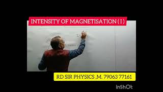 MAGNETISM INTENSITY OF MAGNETISATION Iclass12physics iitjee NEET RDSIRGYANKALP [upl. by Budwig]