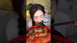 Esther Yummy ASMR shorts mukbang [upl. by Acnaib887]