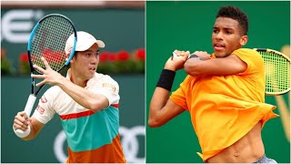 Felix Auger Aliassime vs Kei Nishikori 錦織 圭 [upl. by Siul]