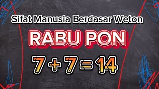 Rabu Pon sifat manusia berdasar weton lahir [upl. by Sirronal231]