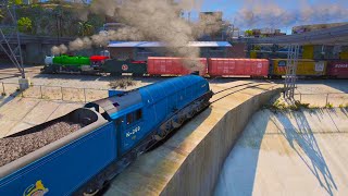 Extended Train Route combined with 2 Trains 2 Tracks  Grand Theft Auto V [upl. by Alema272]