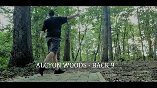 Alcyon Woods Disc Golf Course  Casual Round  Back 9 The struggle is real [upl. by Zetneuq]