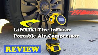 L1NXIXI Tire Inflator Portable Air Compressor REVIEW [upl. by Nnyloj763]