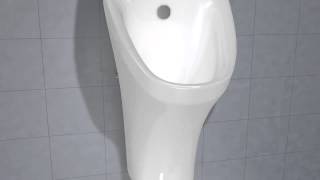 DuraStyle Urinal Spülvorgang Spüldüse [upl. by Ennybor]