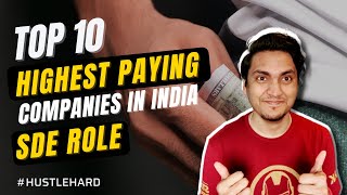 Highest paying companies in India  Part  1  SDE role  Office tour  Pay  Top 10 series [upl. by Obed878]