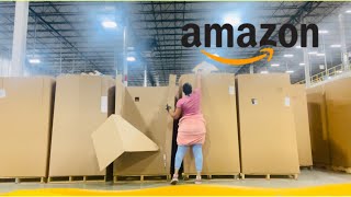 Working at an AMAZON Warehouse  Sortation Associate Inside Footage [upl. by Prudie]