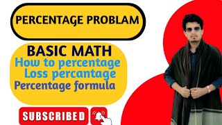 Percent problem basic mathpercentage math [upl. by Box]