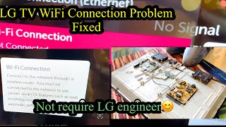 LG TV WiFi Connection Problem  how to fix  WiFi Card [upl. by Eisele843]