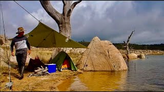 Into The Grey Kayak Camping Adventure Australian Yabbie Boilup [upl. by Stevena]