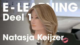 ELearning deel 1 V lagen lang haar knippen Balayage  Moneypiece  Stylen by Natasja Keijzer [upl. by Petite]