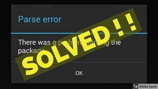 Fix Parse error there was a problem parsing the package installing android apps [upl. by Hijoung]