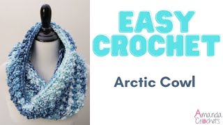 How To Crochet  An Easy Cowl  Unforgettable Romance  BagODay crochet Tutorial 565 [upl. by Eeraj]