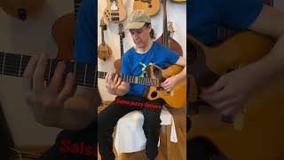 Salsa jazzy Groove LEFTY by Djamel Laroussi lefthand guitar upside down guitarist shorts [upl. by Cressi684]