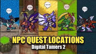 DIGITAL TAMERS 2  ALL NPC QUESTS AND RECRUITS [upl. by Oenire59]