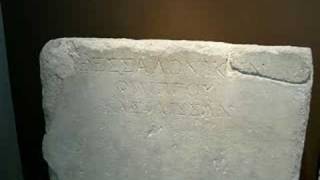 Ancient Macedonian inscriptions 3Thessaloniki or Solun [upl. by Ahsienaj]