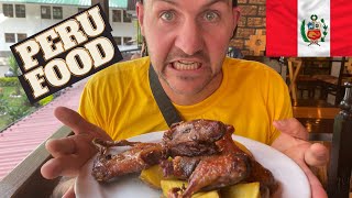 Eating Guinea Pig Cuy In Machu Picchu Peru 🇵🇪 [upl. by Edac]