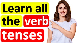 Learn ALL the VERB TENSES📚  Past tense Present tense amp Future tense with examples [upl. by Odlaumor]