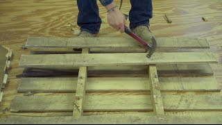 How to EASILY and QUICKLY take apart a pallet [upl. by Porta]