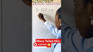 Discover How Best to solve Radical Equations viralmathshorts [upl. by Rudin463]