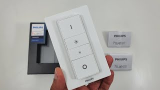 PHILIPS HUE DIMMER SWITCH Unboxing and Setup for Beginners [upl. by Eniamraj]