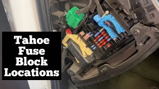 2015  2020 Chevy Tahoe Fuse Block Location  Multiple Panel Locations  Remove Replace Change Fuses [upl. by Weslee918]