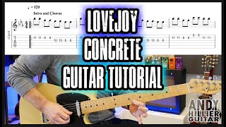 Lovejoy  Concrete Guitar Tutorial [upl. by Standing]