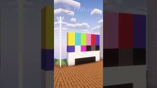 No Signal TV design in Minecraft 📡 shorts [upl. by Niliac853]